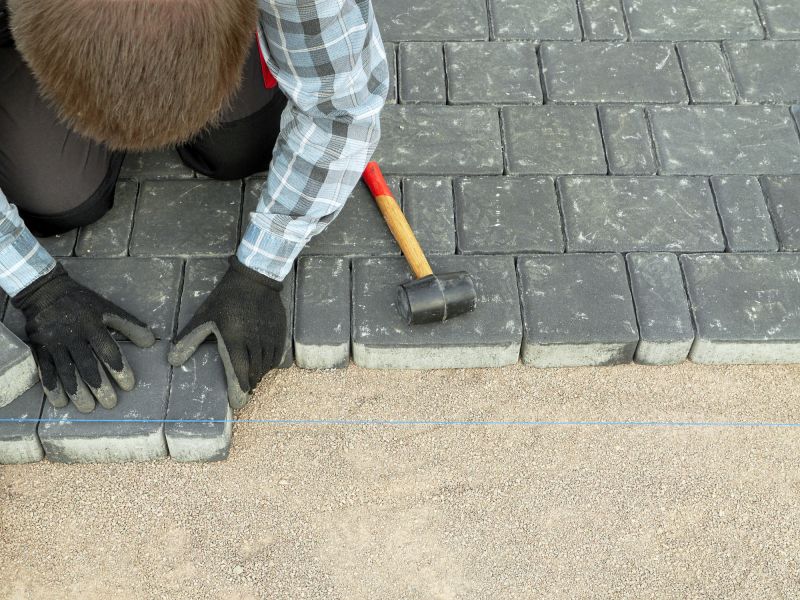 Patterned Paver Driveway
